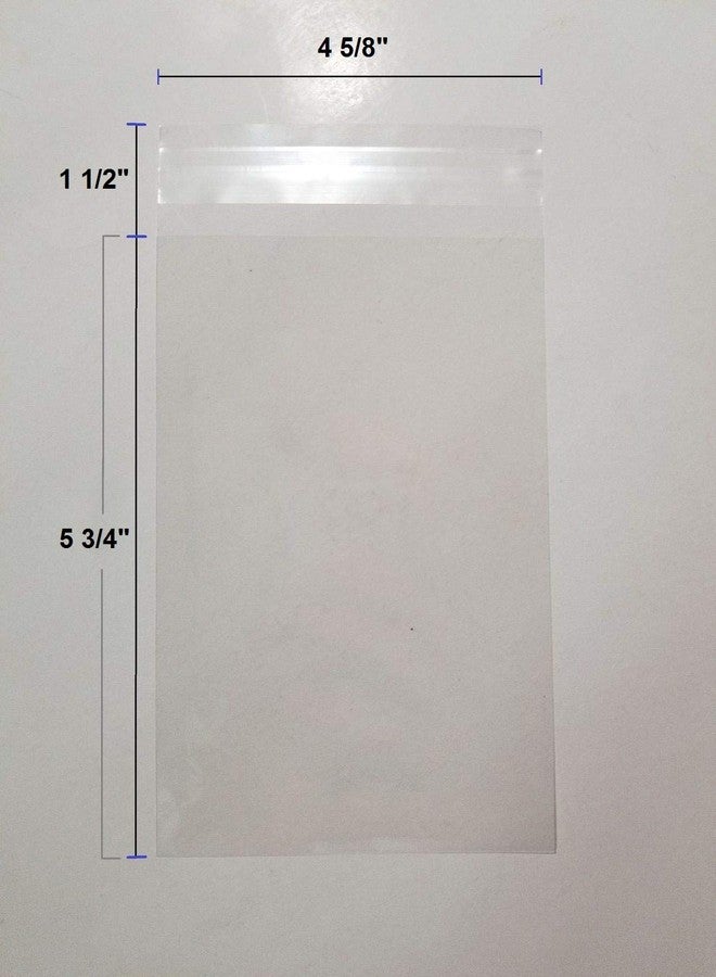 يونيك باكينج UNIQUEPACKING 100 قطعة أكياس سيلوفان شفافة قابلة لإعادة الإغلاق مقاس 4 5/8 × 5 3/4 بوصة (تتسع لبطاقة واحدة بحجم A2 مع ظرف) - Image 4